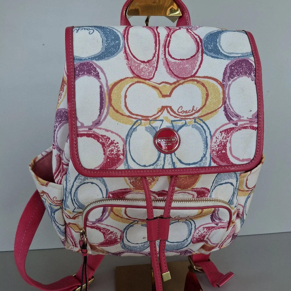 Coach Multicolor Backpack - Picture 3 of 15